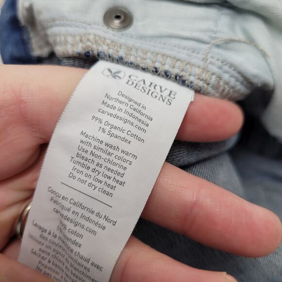 Carve Designs Blue Jean Shorts Vintage Distressed - Picture 7 of 8